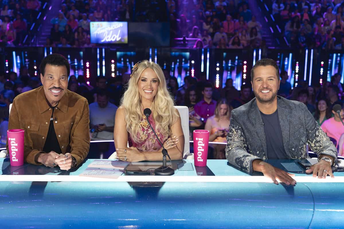 Lionel Richie, Carrie Underwood, Luke Bryan; Photo by Disney/Christopher Willard