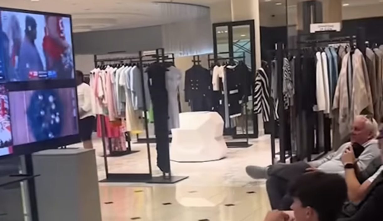 Dallas-Area Shopping Mall Goes Viral For Setting Up “Husband Daycare” Fit With Chairs, Drinks & TVs